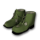 Zöld kopott cipő