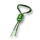 Zöld borostyános nyakpánt
