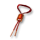 Vörös borostyános nyakpánt