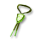 Zöld csontos nyakpánt